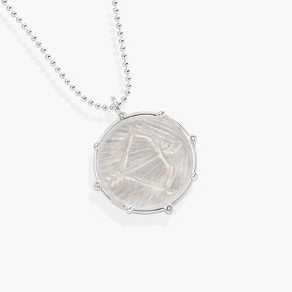 Sagittarius Zodiac Double-Sided Charm Necklace