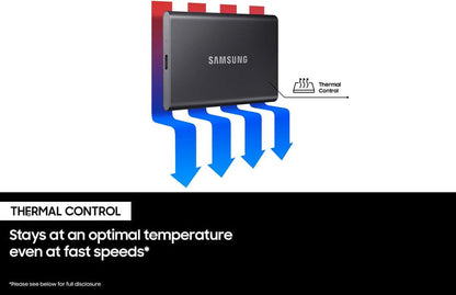SAMSUNG T7 Portable SSD 500GB External SSD Blue
