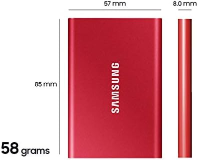 SAMSUNG T7 Portable SSD 500GB External SSD Blue