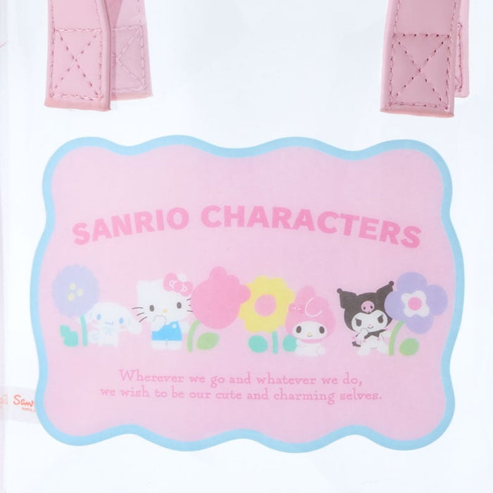 Sanrio Characters Clear Convertible Mini Tote (Pastel Check Series) Bags Japan Original