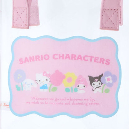 Sanrio Characters Clear Convertible Mini Tote (Pastel Check Series) Bags Japan Original