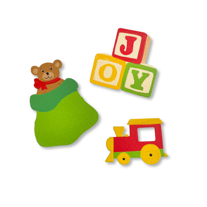 Santa's Bag of Toys Magnets S/3