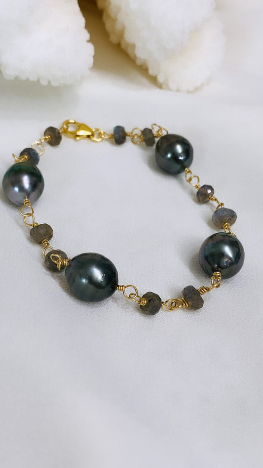 Sasha bracelet - Tahitian Pearl