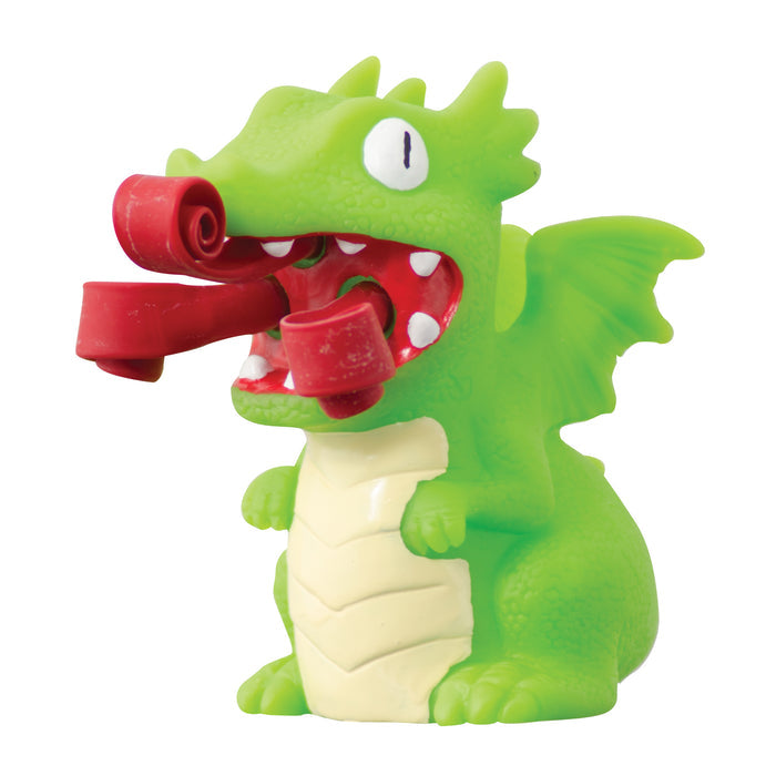 Schylling 3.5 Inch Curly Pop Dragon - Squishy Squeeze Fidget Toy