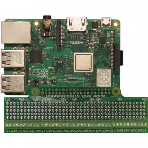 Screw Mount Breakout Card for Raspberry Pi (for 26-18 AWG wires) [Discontinued] by Sequent - The Pi Hut
