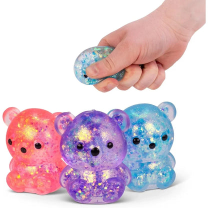 Scrunchems Sugar Diddy Bears 2 Inch Squishy Sensory Toy - 3 Pack