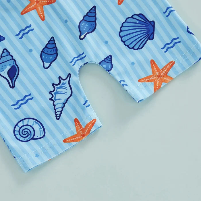 SEA SHELLS Swimsuit with Sun Hat