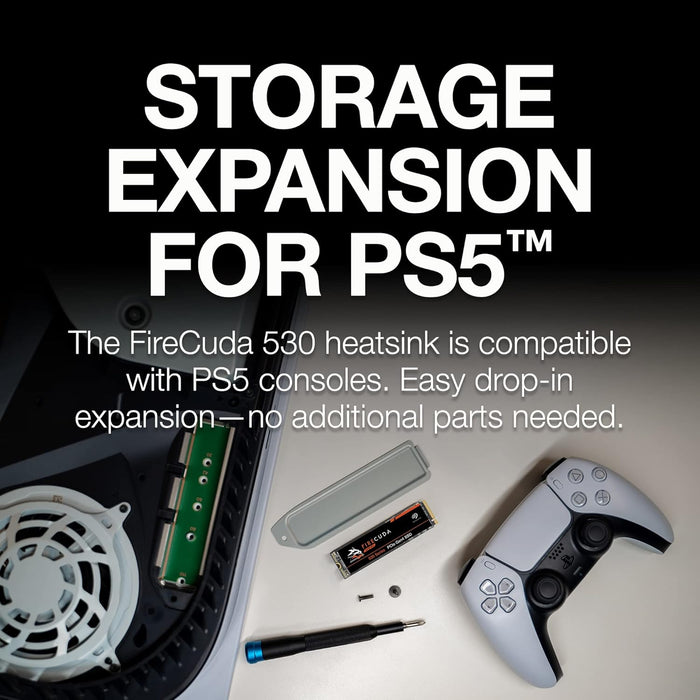 Seagate FireCuda 530 500GB SSD M.2 PCIe Gen4x4 NVMe 1.4 Compatible PS5