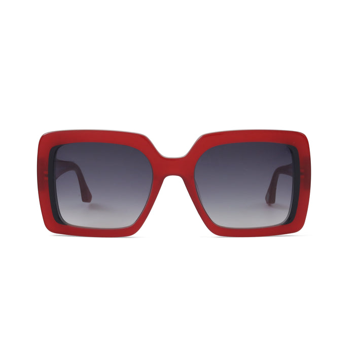 Red / Black - Grey Gradient Lens