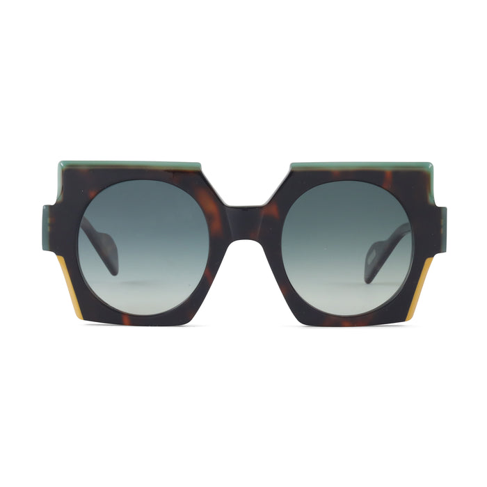 Dark Havana / Sage / Mustard - Green Gradient Tint Lens