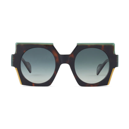 Dark Havana / Sage / Mustard - Green Gradient Tint Lens