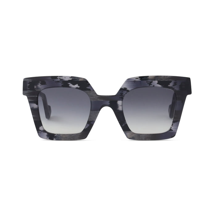 Black Silver - Grey Gradient Lens
