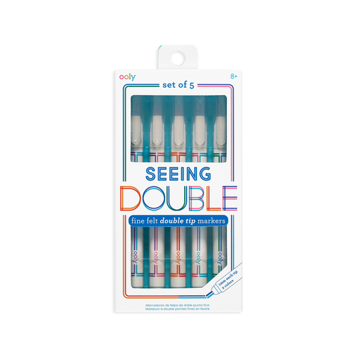 Seeing Double Fine Double Tip Markers - Set of 5