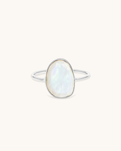 Selena Slice Moonstone Ring
