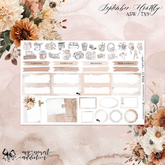 SEPTEMBER 2026 A5 WIDE MONTHLY