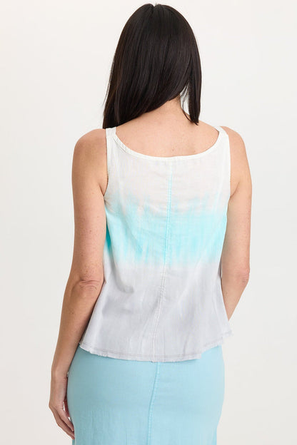 Wearables Shawnie Linen Billowy Pintuck Tank