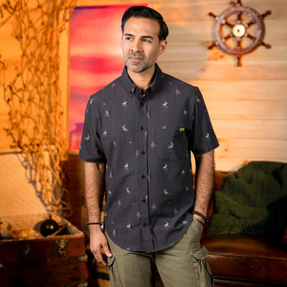RSVLTS RSVLTS Short Sleeve Shirt Shiver Me Timbers – Stretch Seersucker Short Sleeve Shirt Shiver Me Timbers – Stretch Seersucker Short Sleeve Shirt