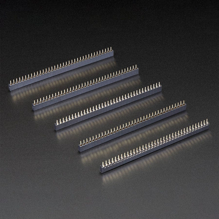 Short Female Headers 36-pin 2.54mm - Pack of 5 by The Pi Hut - The Pi Hut