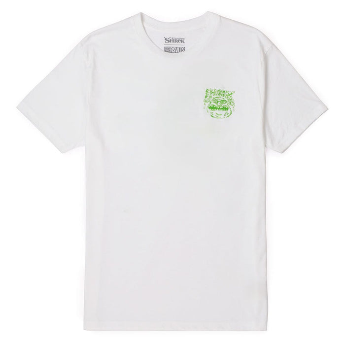RSVLTS XS Shrek Crewneck T-shirt Shrek "Beware OGRE"– Dare Mighty Crewneck Tee