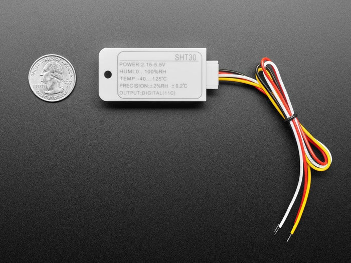 SHT30 Temperature And Humidity Sensor -  Wired Enclosed Shell by The Pi Hut - The Pi Hut