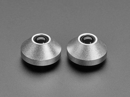 Silver Anodized Aluminum Bumper Feet - Pack of 2 [Discontinued] by The Pi Hut - The Pi Hut