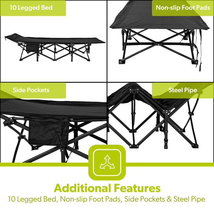 Single Mesh Folding Outdoor and Camping Bed