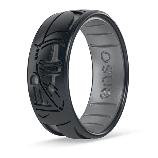 Star Wars™ Silicone Ring - Darth Vader™ - Black Pearl/Silver