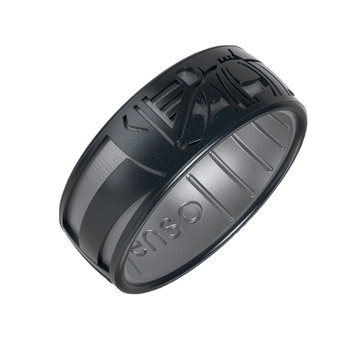 Star Wars™ Silicone Ring - Darth Vader™ - Black Pearl/Silver