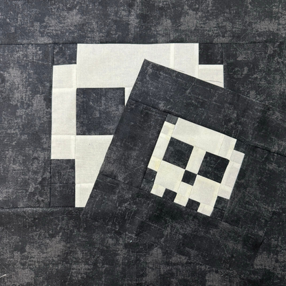Skull Block in 2 sizes 9 inch and 18 inch - PDF Pattern