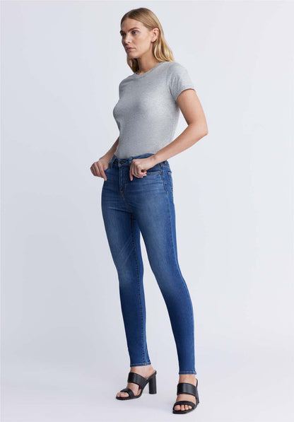 Buffalo Women Jeans Blue Denim Denim Pants Stretch