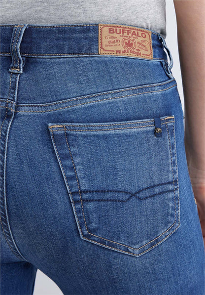 Buffalo Women Jeans Blue Denim Denim Pants Stretch