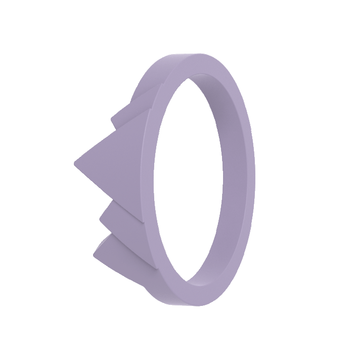 Skyline Accent Silicone Ring - Lavender Mist