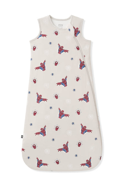 Oat Sleep Bag with Spider-Man 1.0 print on a white background