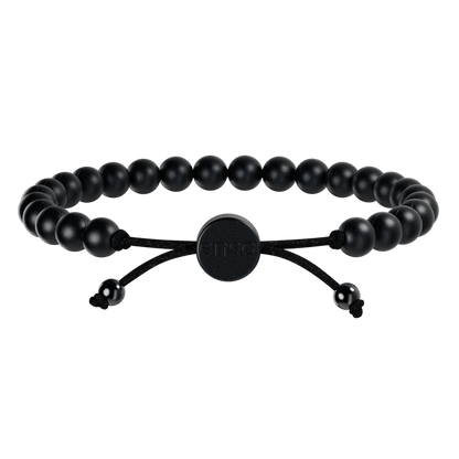 6mm Beaded Bracelet - Black Pearl