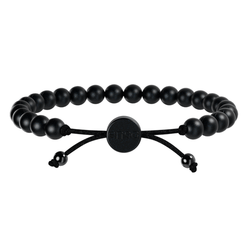 6mm Beaded Bracelet - Black Pearl