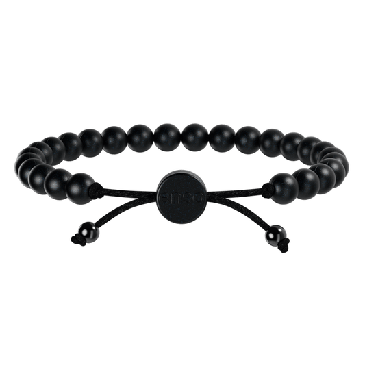 6mm Beaded Bracelet - Black Pearl