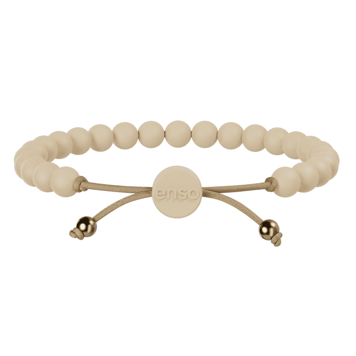 6mm Beaded Bracelet - Champagne