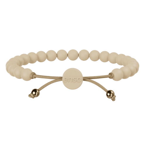 6mm Beaded Bracelet - Champagne