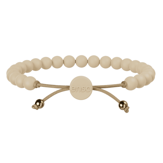 6mm Beaded Bracelet - Champagne