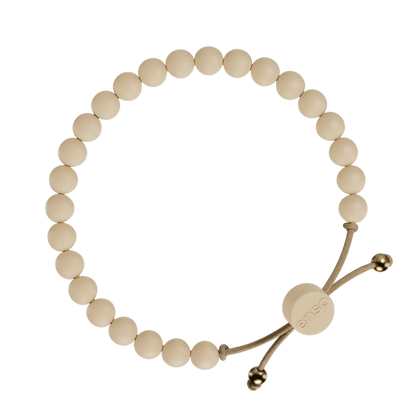 6mm Beaded Bracelet - Champagne