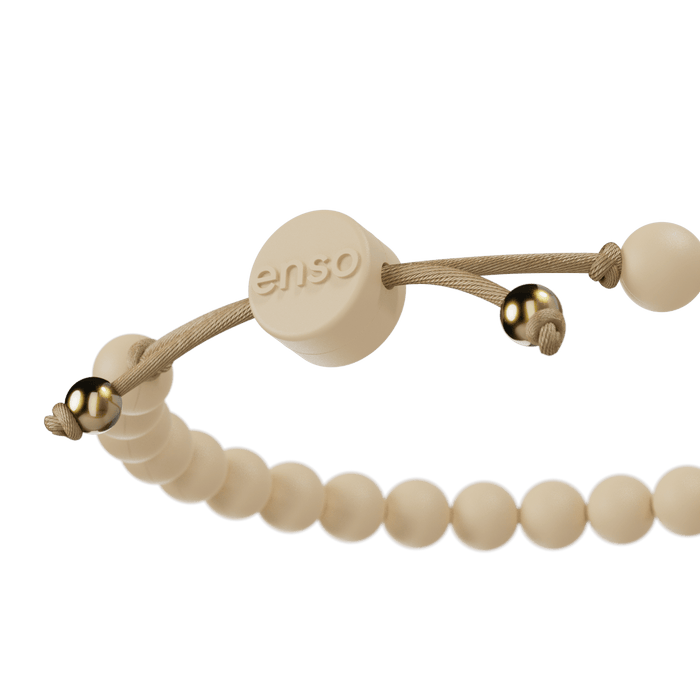 6mm Beaded Bracelet - Champagne