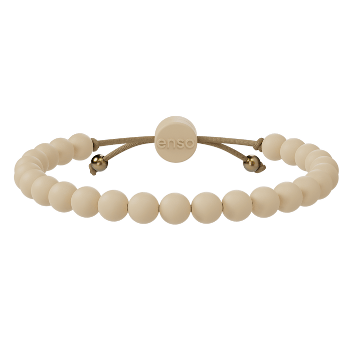 6mm Beaded Bracelet - Champagne