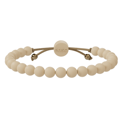 6mm Beaded Bracelet - Champagne