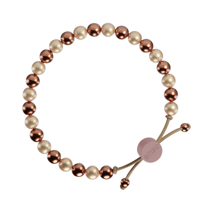 6mm Beaded Bracelet - Golden Duo