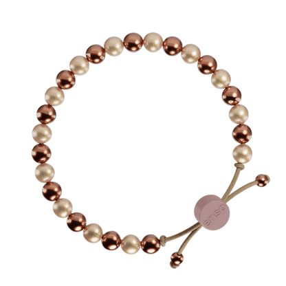 6mm Beaded Bracelet - Golden Duo