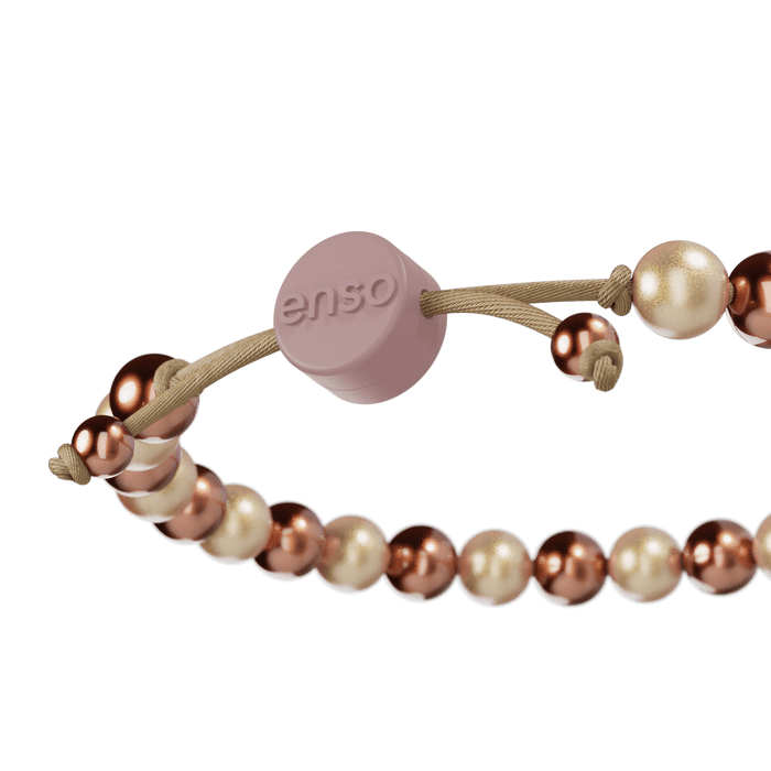 6mm Beaded Bracelet - Golden Duo