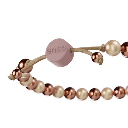 6mm Beaded Bracelet - Golden Duo