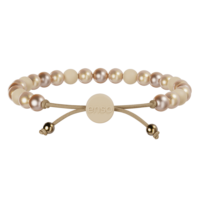 6mm Beaded Bracelet - Golden Trio