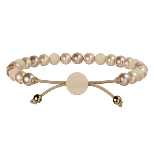 6mm Beaded Bracelet - Golden Trio