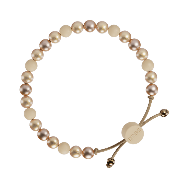 6mm Beaded Bracelet - Golden Trio